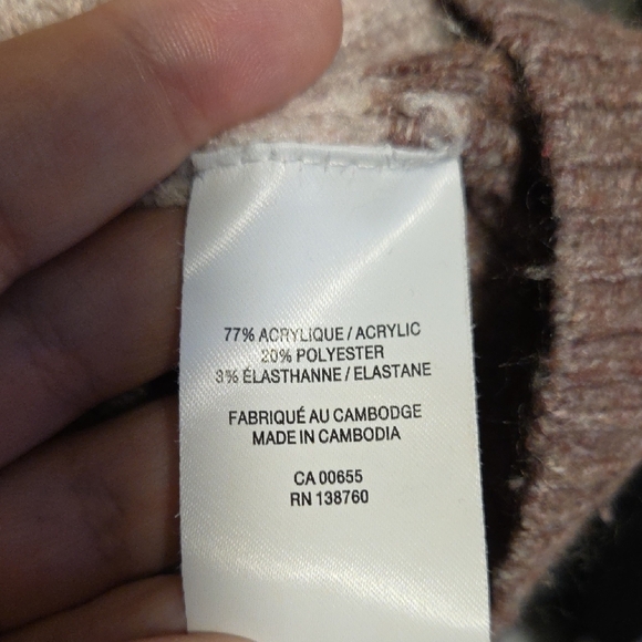 Reitmans Pink and Brown Cardigan Sweater - Picture 3 of 8